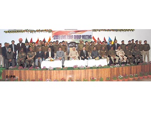 Governor of Arunachal Pradesh Lt. Gen (Retd) Nirbhay Sharma inaugurating the third State Level Core Group Meeting at Itanagar on 2nd February 2015